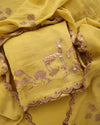 ARGA Mrigaya Pure Mul Chanderi 3-Piece Unstitched Suit Set