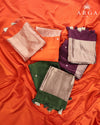 ARGA Kanchana Pure Mango Silk 3-Piece Unstitched Suit Set