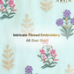 Testing product Meher Chanderi Embroidered Ensemble