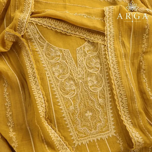 Kanak Rekha Pure Mul Chanderi Ensemble