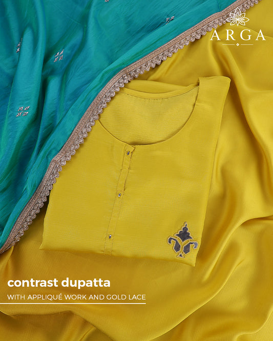 ARGA Vasanti Silk 3-Piece Unstitched Suit Set