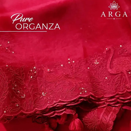 Gulnaar Pure Organza Ensemble