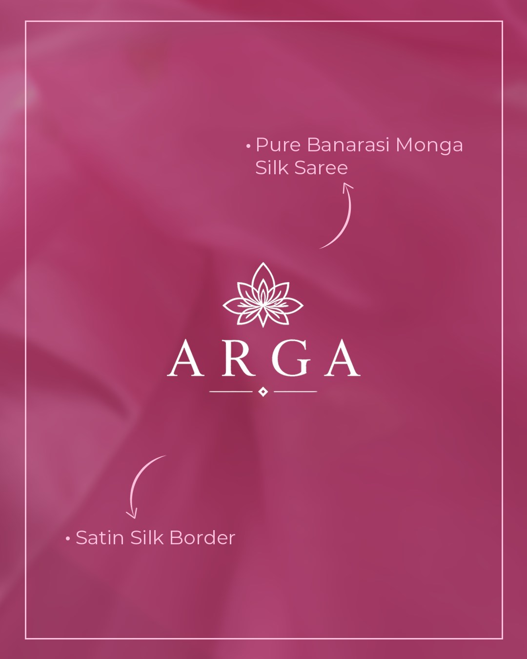 Rani Gulab Banarasi Monga Silk Saree