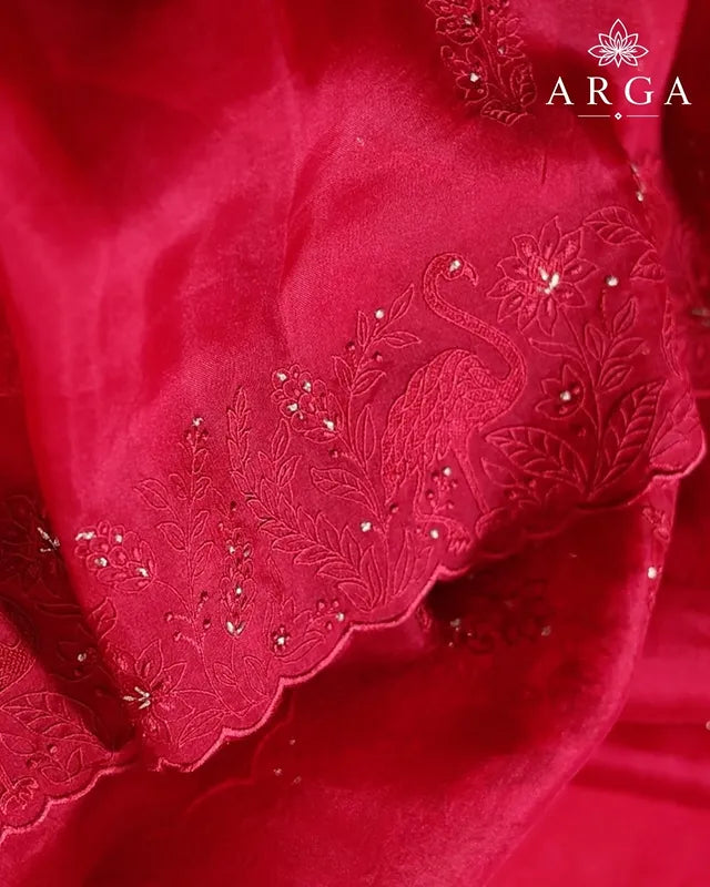 Gulnaar Pure Organza Ensemble