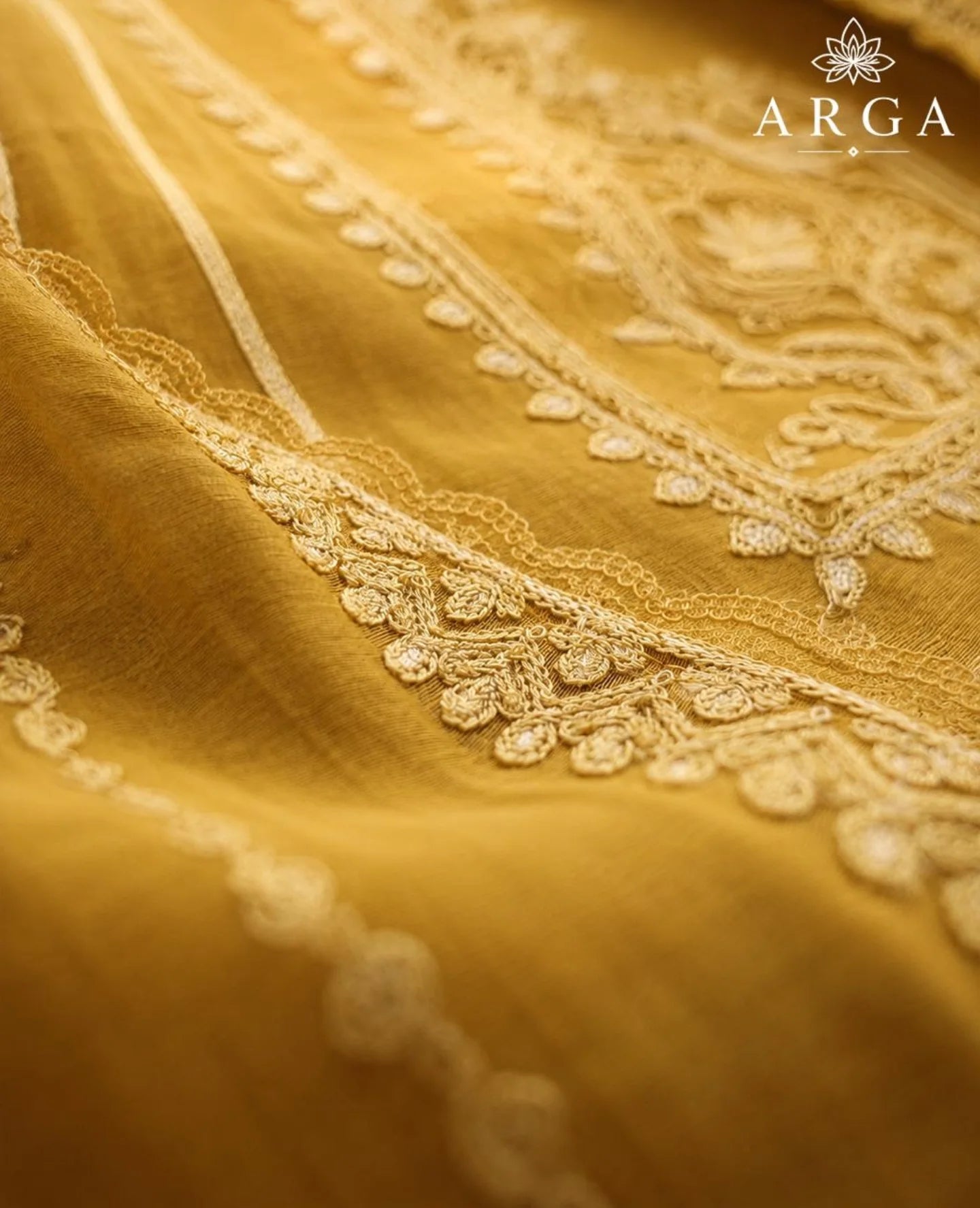 Kanak Rekha Pure Mul Chanderi Ensemble