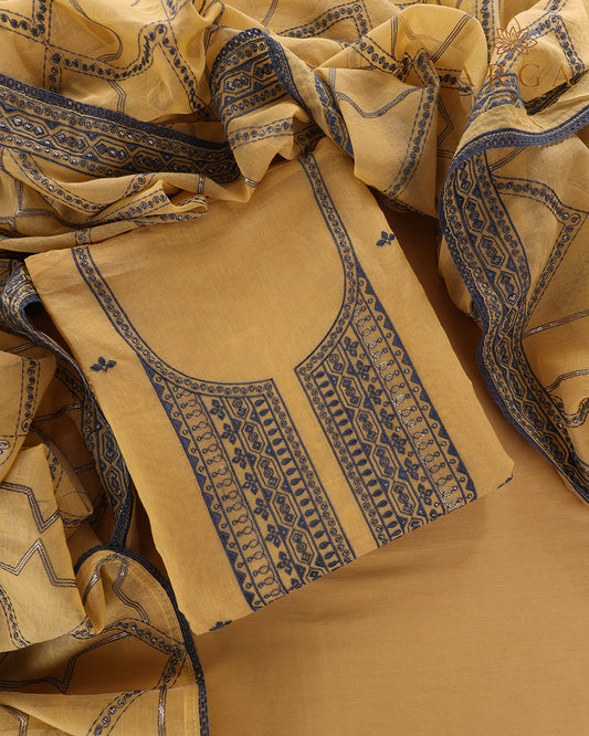 Meher Chanderi Embroidered Ensemble
