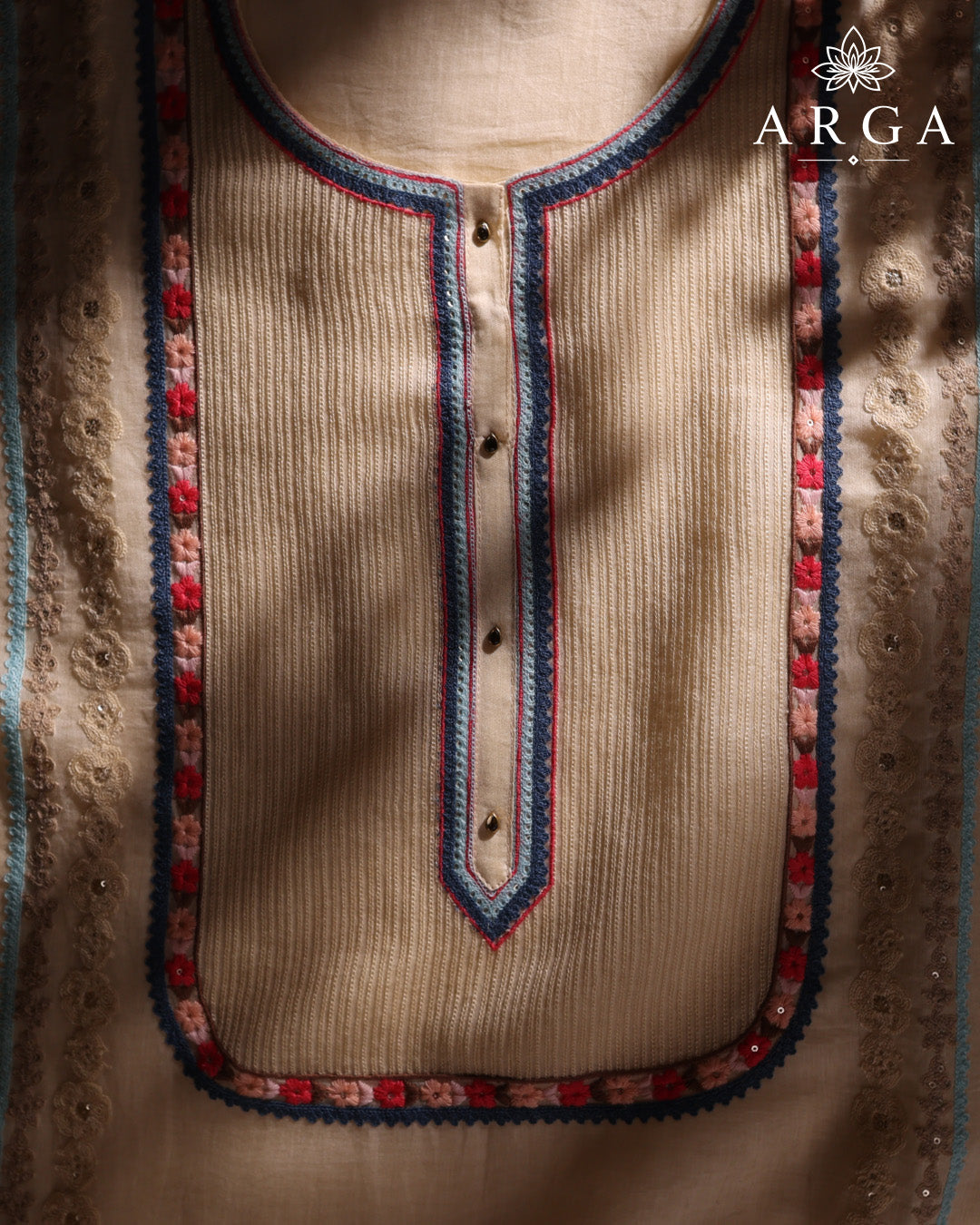 Gulbahar Pure Mul Cotton Ensemble