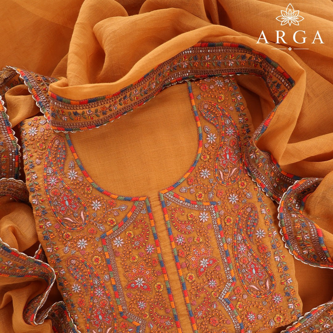 Kesari Rangrez Pure Premium Mul Ensemble