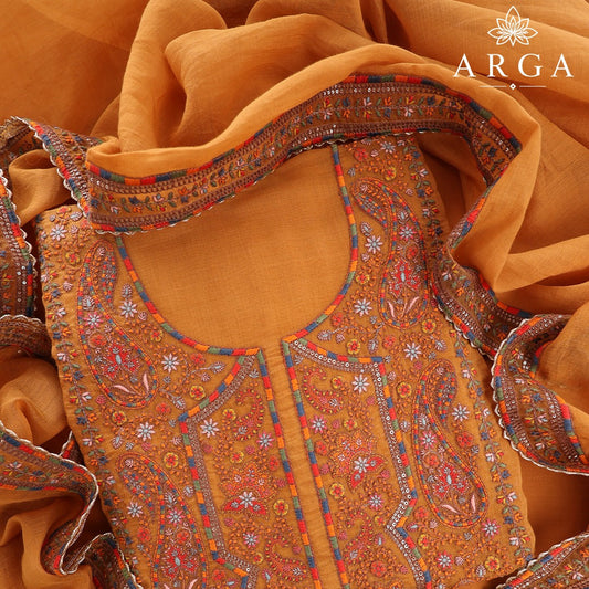 Kesari Rangrez Pure Premium Mul Ensemble
