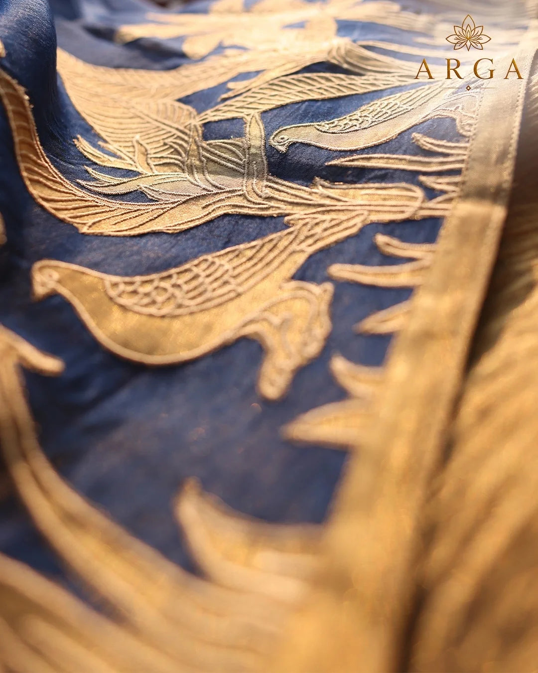 Neelvan Banarasi Kora Silk Saree