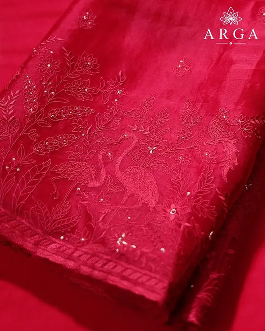 Gulnaar Pure Organza Ensemble