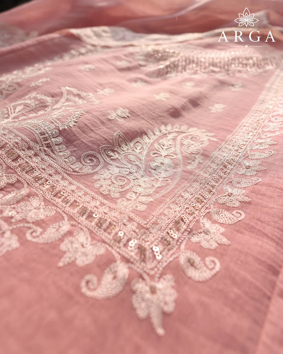 Rosé Mehr Pure Mul Cotton Ensemble