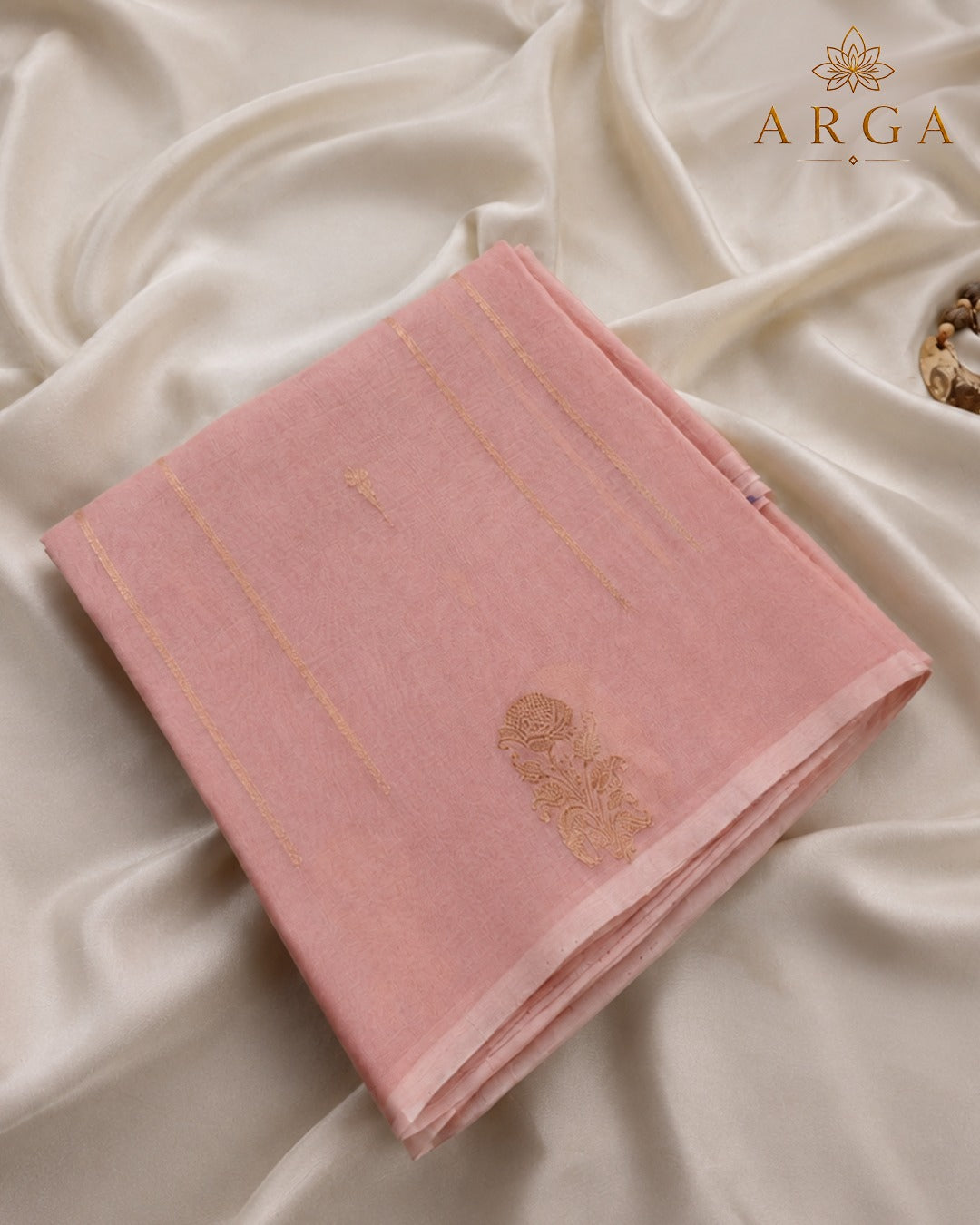 Gulrooh Banarasi Kora Silk Saree